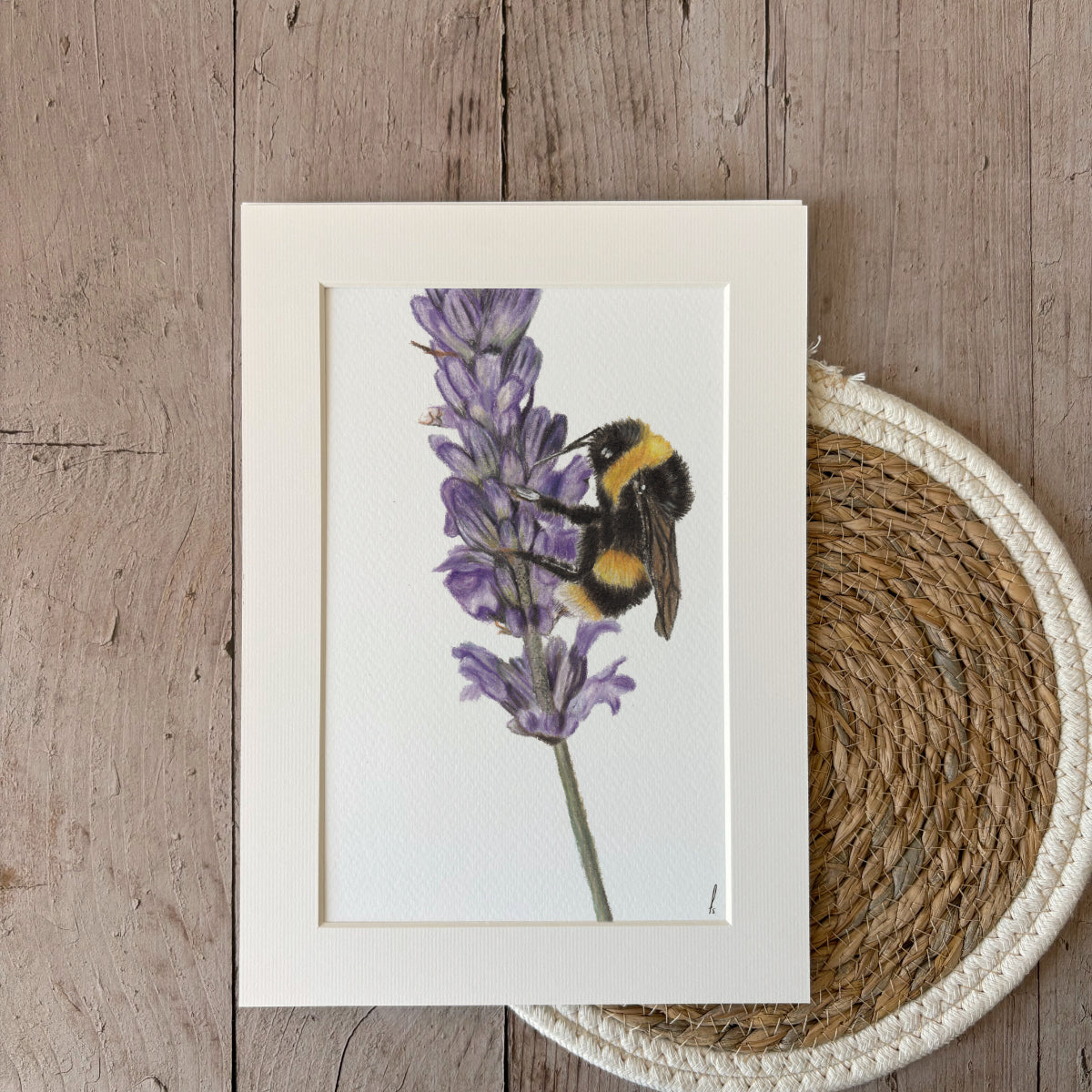 Print | Hommel op bloem