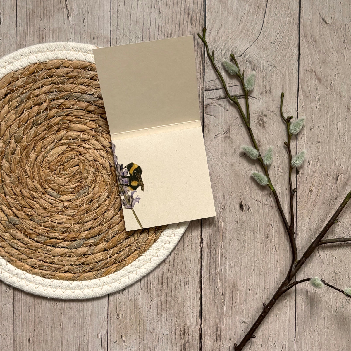 Memo blok | Hommel op bloem