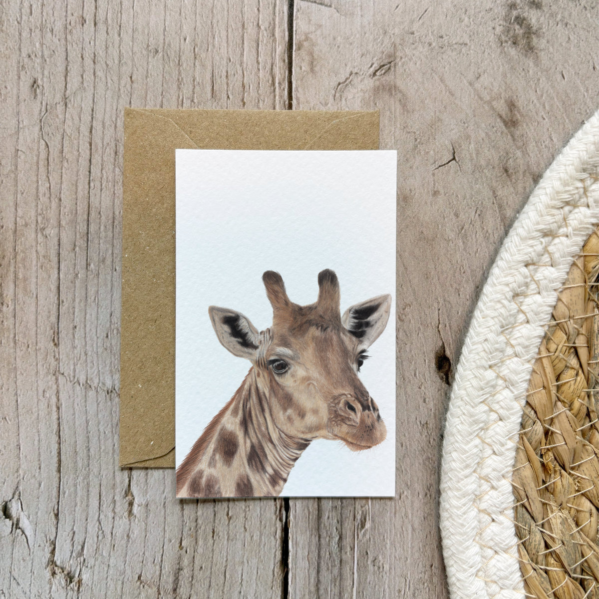 Mini kaartje | Giraffe