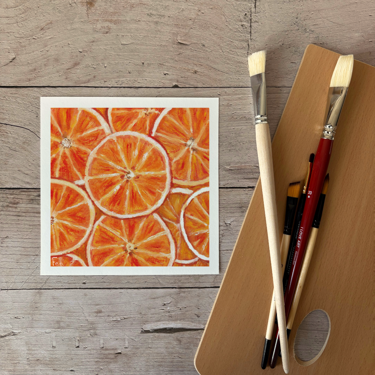 Print | Sinaasappel schijfjes