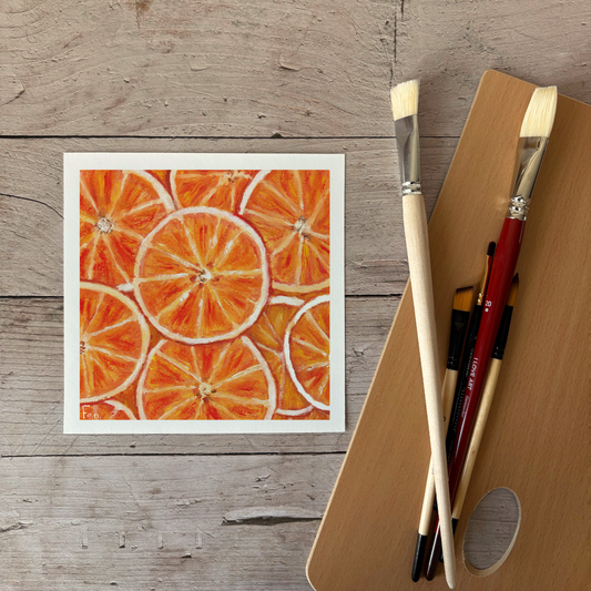Print | Sinaasappel schijfjes