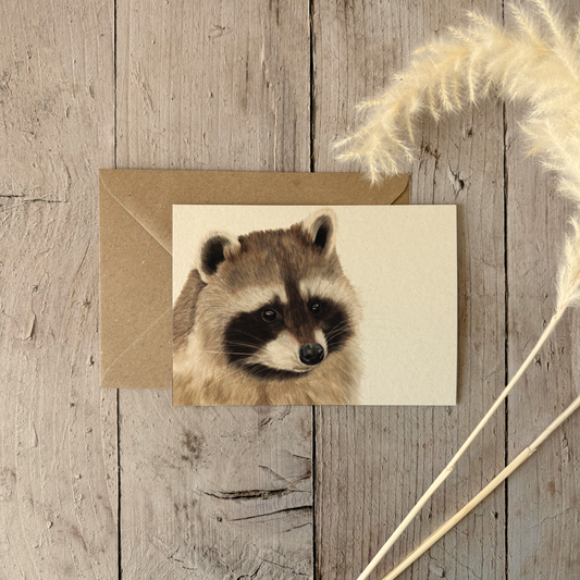 A6 card | Raccoon