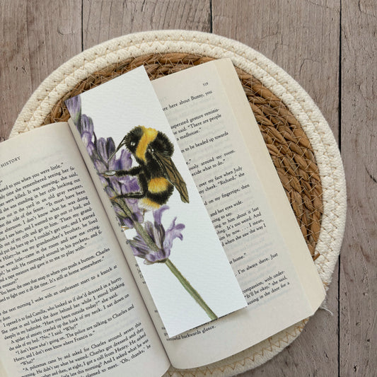Boekenlegger | Hommel op bloem