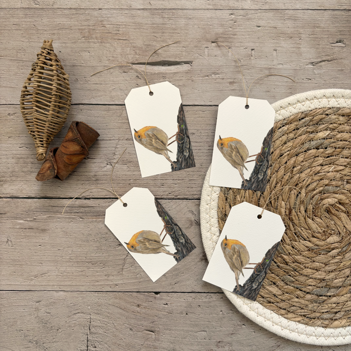 Cadeaulabels | Roodborstje