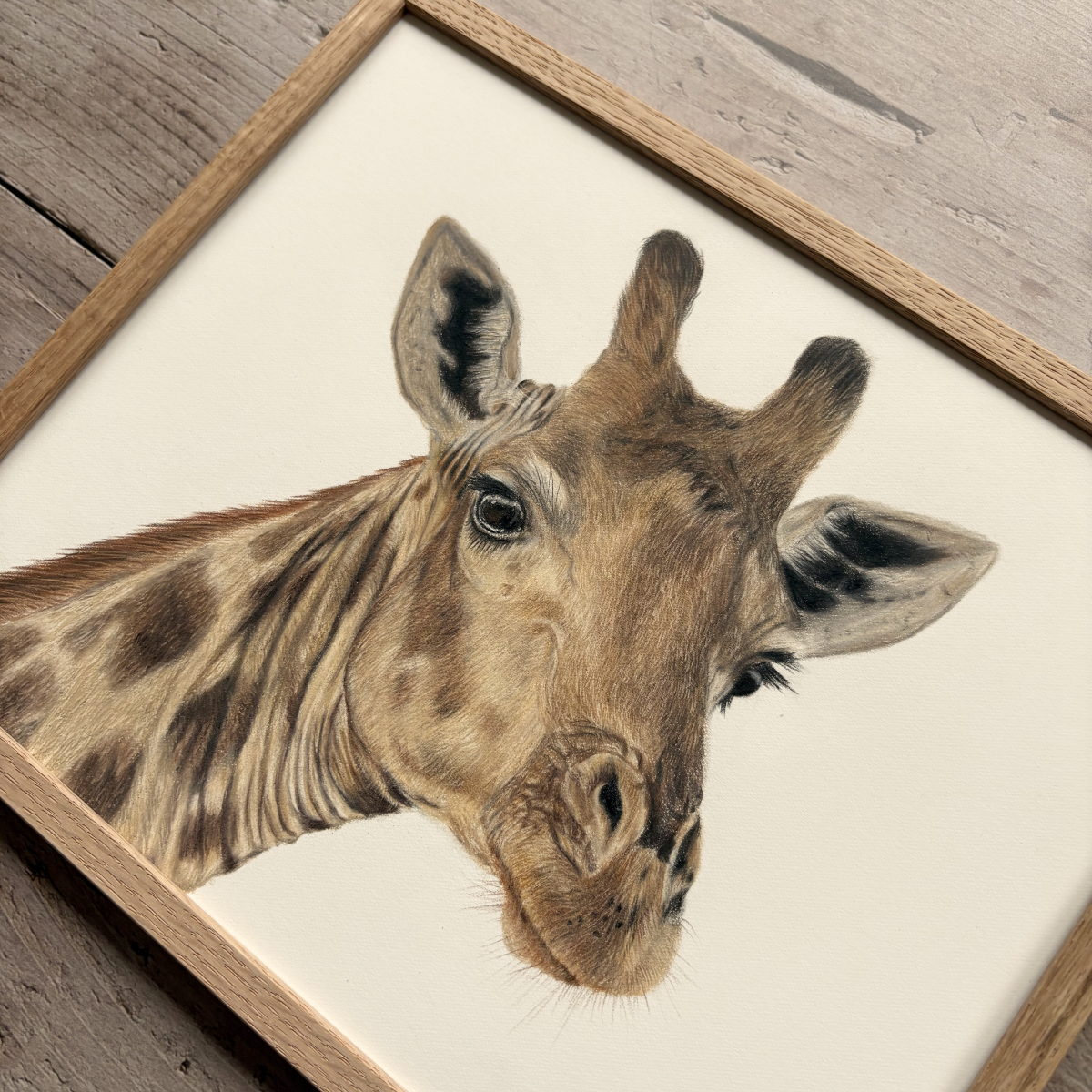 Originele tekening | Giraffe