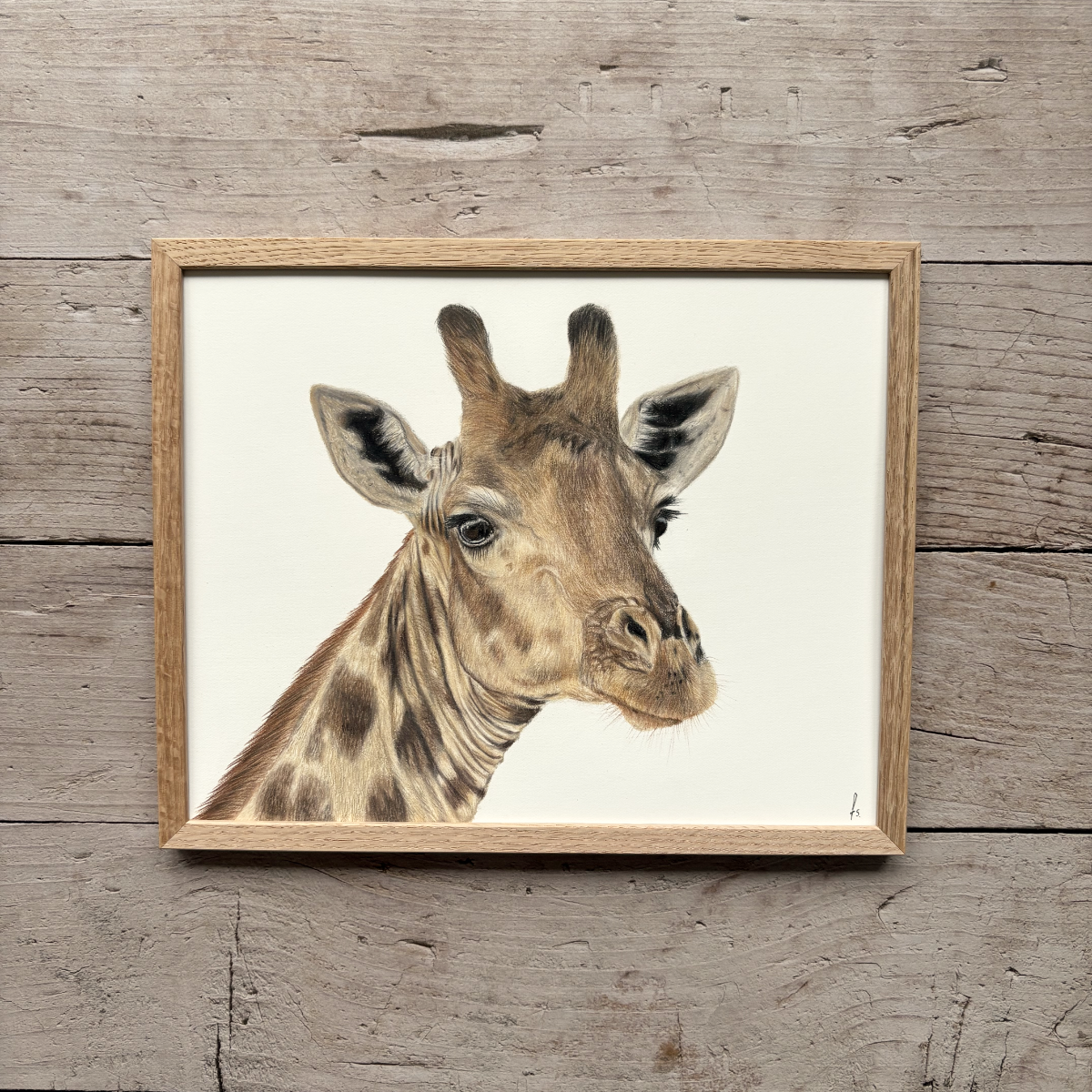 Originele tekening | Giraffe