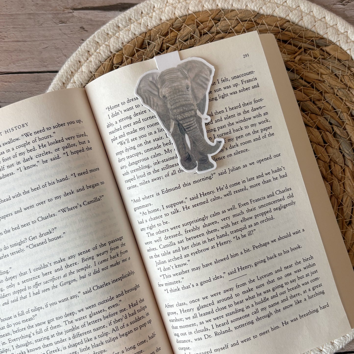 Magnetische boekenlegger | Olifant