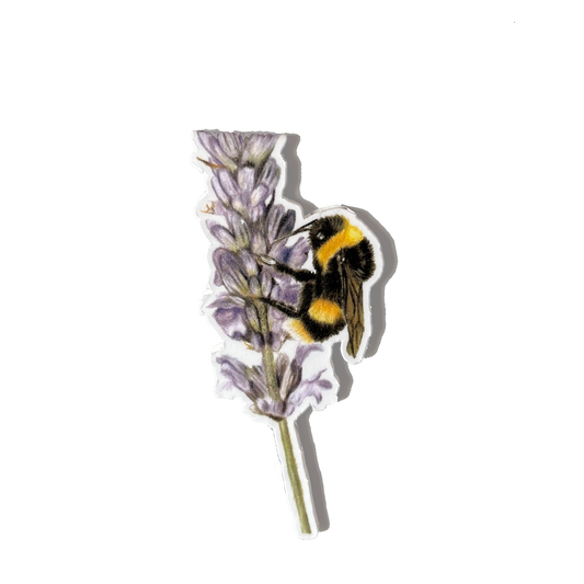 Magnetische boekenlegger | Hommel op bloem