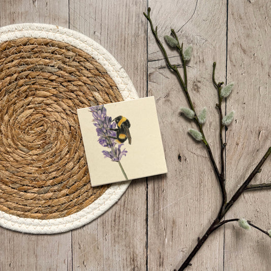 Memo blok | Hommel op bloem