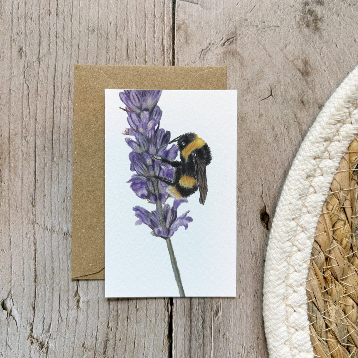 Mini card | Bumblebee on flower