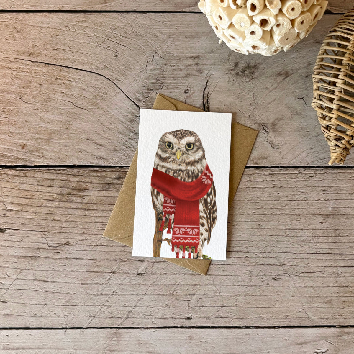 Wholesale | Mini kaartje | Kerst | Steenuil