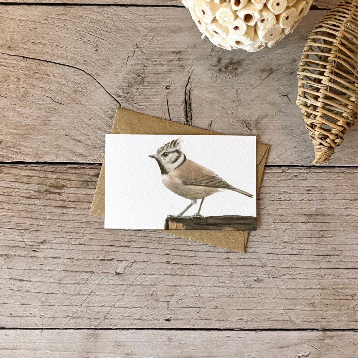 Mini kaartje | Kuifmees