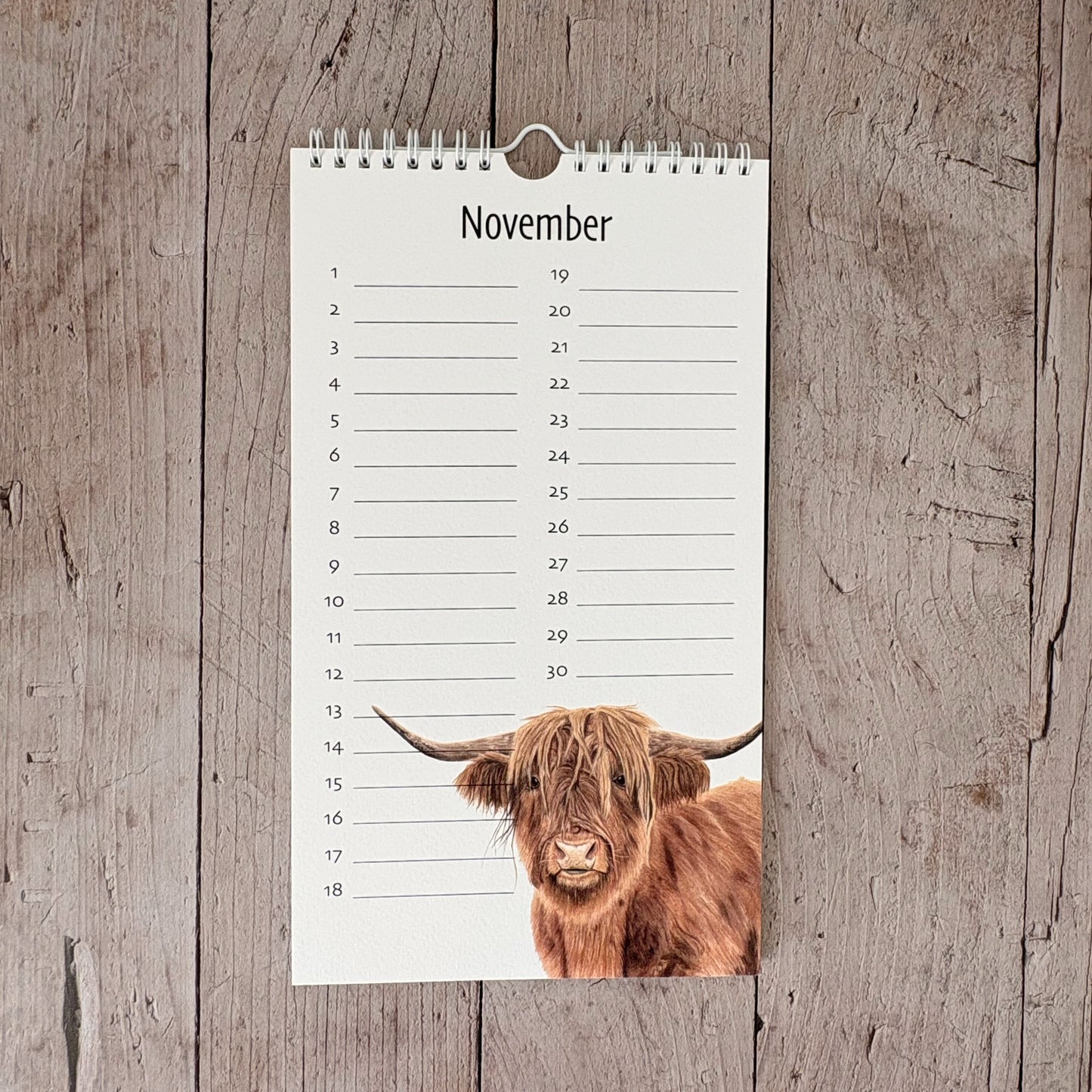 Birthday calendar