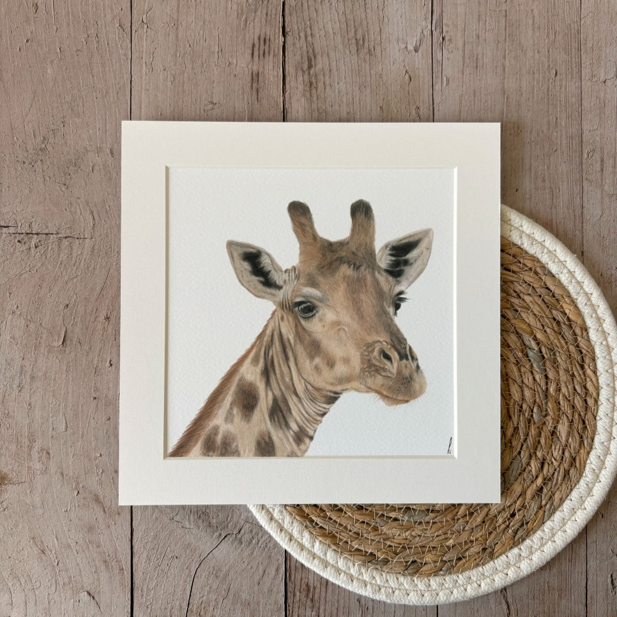 Print | Giraffe | 25x25 cm