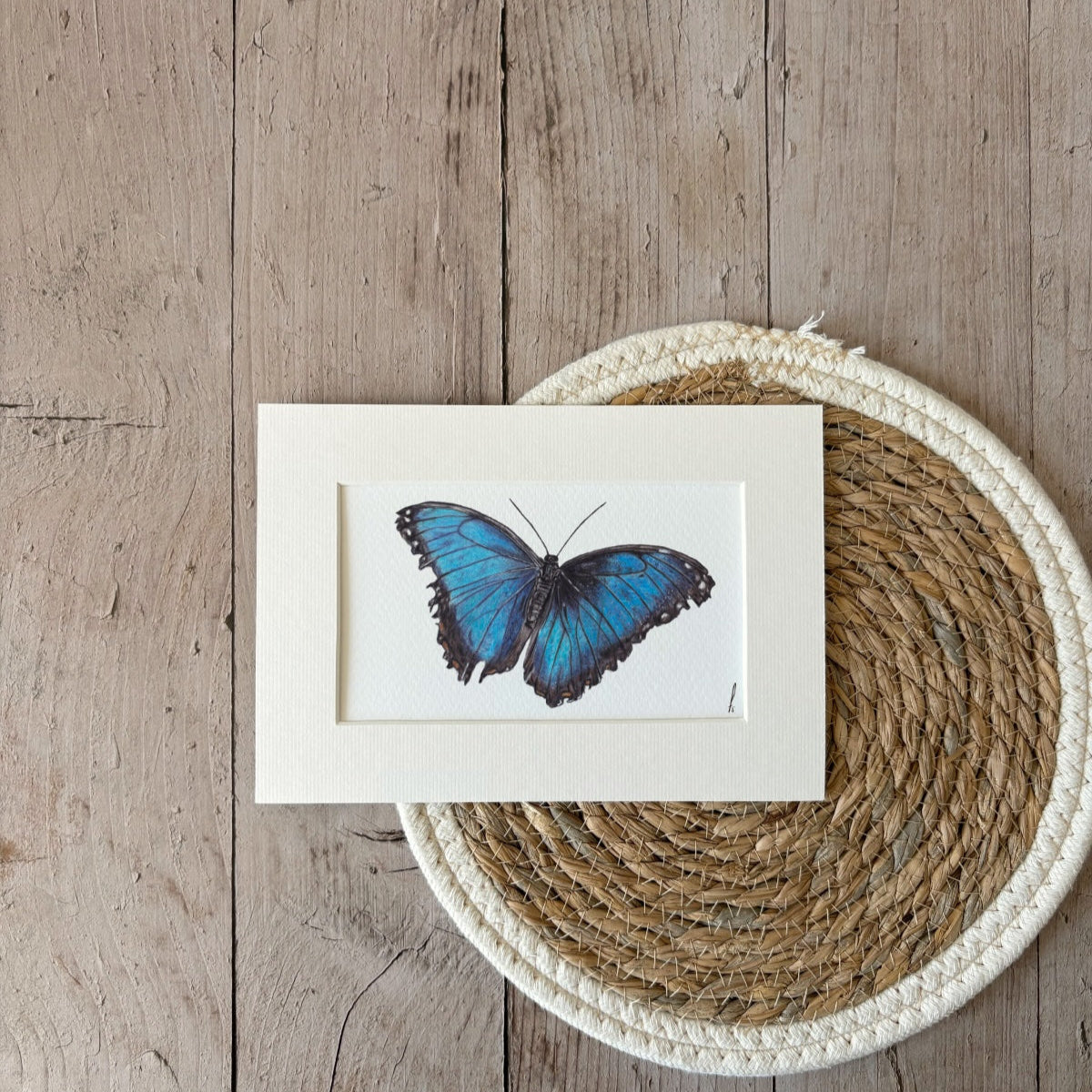 Print | Blue Butterfly | A5