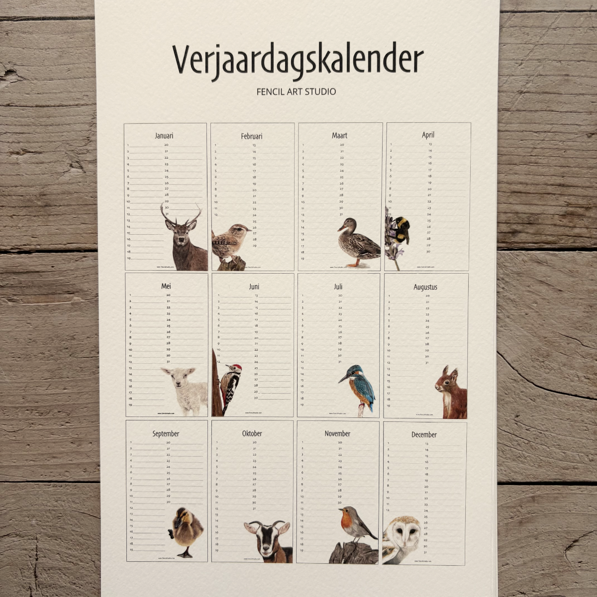 Verjaardagskalender | 2e versie