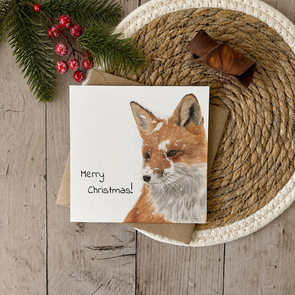Wholesale | Kerstkaart | Vos in de sneeuw