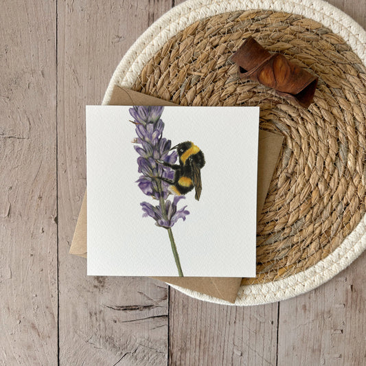Wholesale | Wenskaart | Hommel op bloem