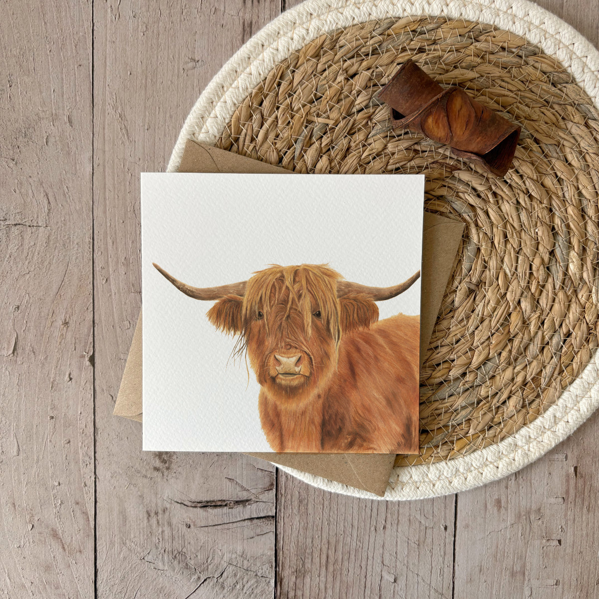 Greeting card | Highland cow