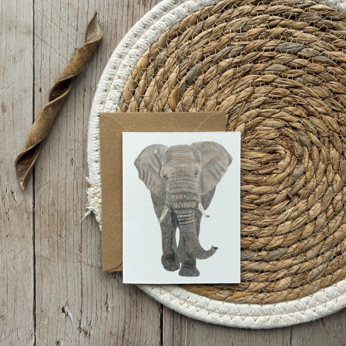 Wenskaart | Olifant