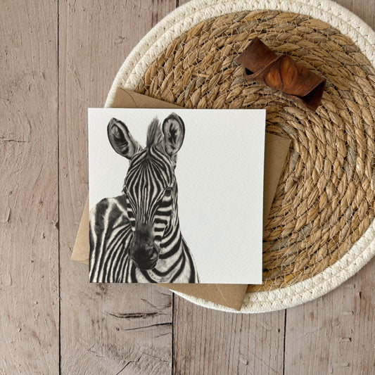 Wenskaart | Zebra
