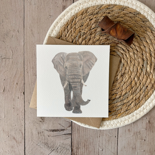 Wenskaart | Olifant