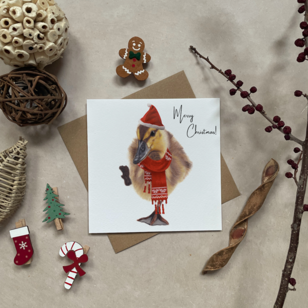 Christmas duckling | Greeting card