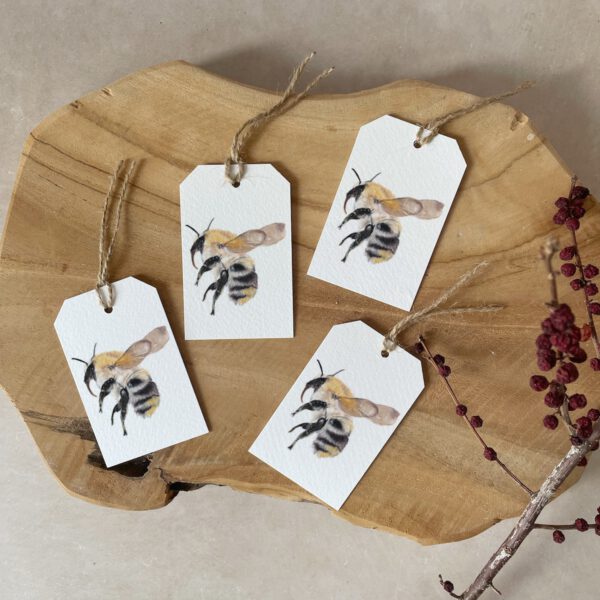 Gift tags | Set of 4 | Bumblebee