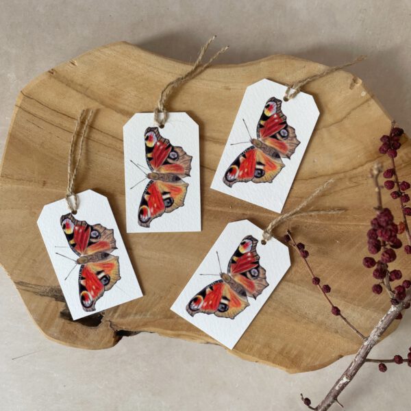 Gift tags | Set of 4 | Butterfly