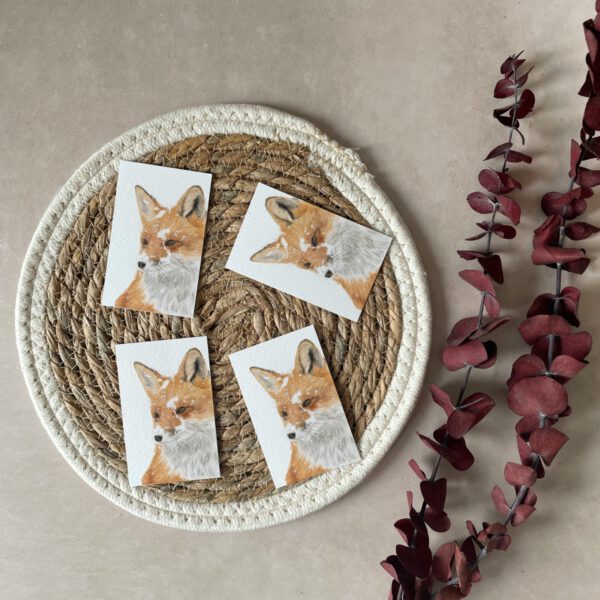 Mini cards | Set of 4 | Fox