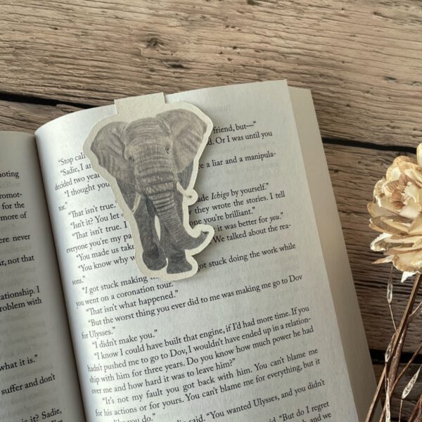 Magnetische boekenlegger | Olifant